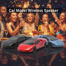 Portable Car Model Wireless Speaker with TWS Stereo FM Radio LED Party Lights US