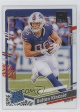 2023 Panini Clearly Donruss Rated Rookie Dalton Kincaid #57 6b7