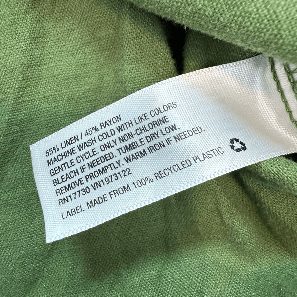 Universal Thread Linen Green Utility Cropped Top … - image 5