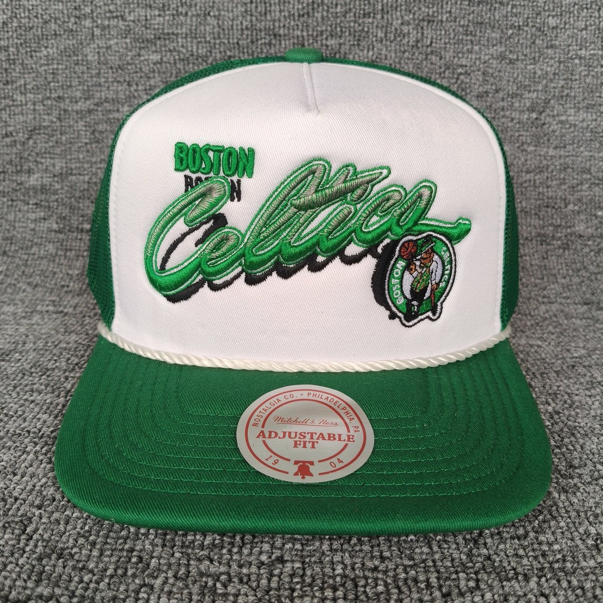 Mitchell & Ness Boston Celtics Trucker Hat Green White Snapback