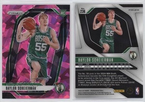 2024-25 Panini Prizm Pink Ice Prizm Baylor Scheierman #236 Rookie RC