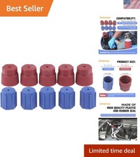 AC Dust Caps Compatible with 8V1 Thread R134a Cap 13mm  16mm Air Conditionin...