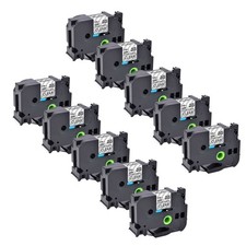 10PK Compatible Brother TZ-S151 TZe-S151 Black on Clear Strong Adhesive Tape 24m