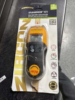 Zircon StudSensor HD70 Stud Finder LED Center Detection Wire Warning