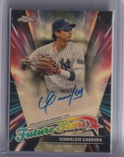 2024 Topps Chrome Update Oswaldo Cabrera Future Stars Auto SuperFractors #/1