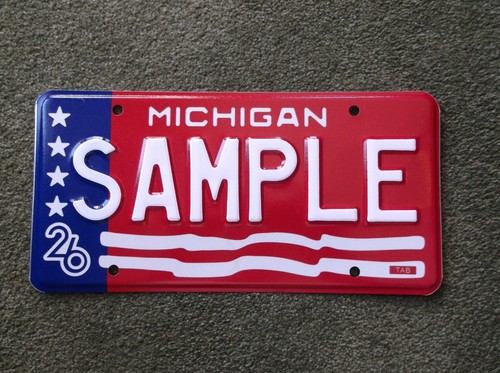 Michigan   License Plate   SAMPLE  250 Years
