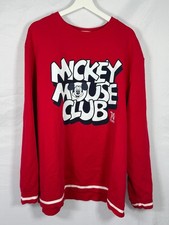 Walt Disney World Parks Mickey Mouse Club 70 Years Red Sweatshirt Size 3XL