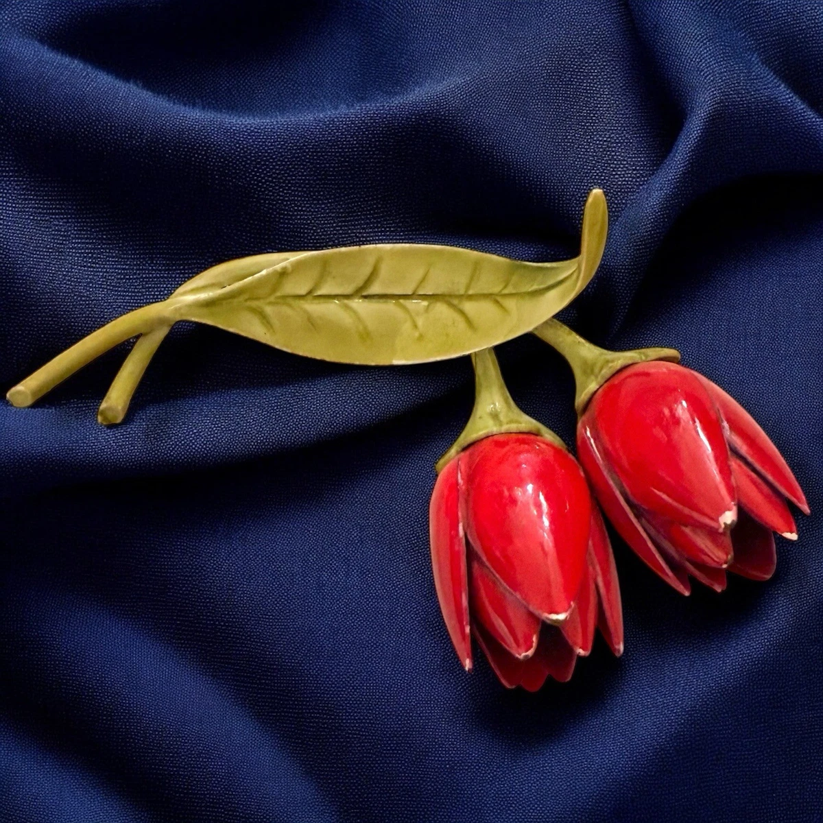 25+ Tulip Pin In Vintage Designer Costume Pins & Brooches for sale