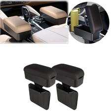 New Car Armrest Box Center Console Storage Liftable Adjustable With Cup Holder