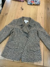 Womens DONCASTER Blazer 60 Cotton/40 Silk SZ 14 Neutral, Trendy, Office