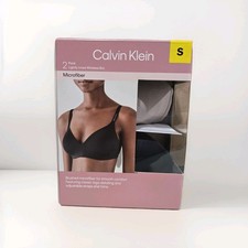 Calvin Klein Lightly Lined Wirefree Bras 2-Pack Comfort Soft Support Pick Size