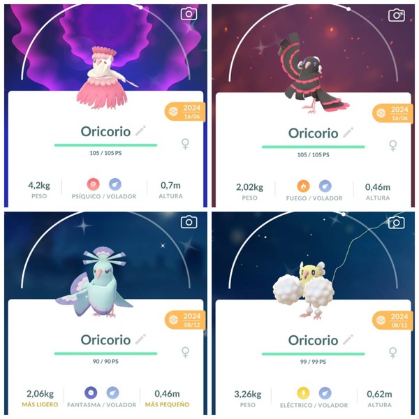 Pokemon Shiny Oricorio - Choreogel - Plumeline (All regions) POKEMON GO