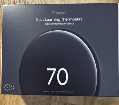 Google Nest Learning Thermostat (4th gen) + Nest Temperature Sensor 2nd gen NEW!