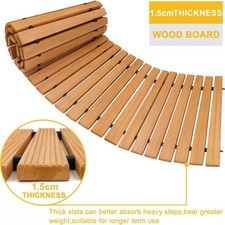 Wooden Garden Pathway Non Slip Surface Portable Decorative Patio Path Roll Out