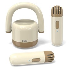 Portable Mini Metal Karaoke Machine, Bluetooth Karaoke Speaker with 2 Wireles...