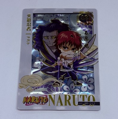 Cute Sasori | Naruto Trading Card QR 012 Holo 1mm Thick Pearlescent Art Tc12