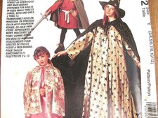 Childrens Costumes Sewing Pattern Unisex Halloween McCalls P452 Size 2-12 Uncut