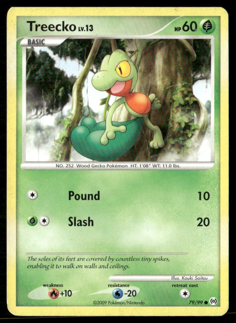 Treecko 79/99 Common Arceus Pokemon Heavily Played
