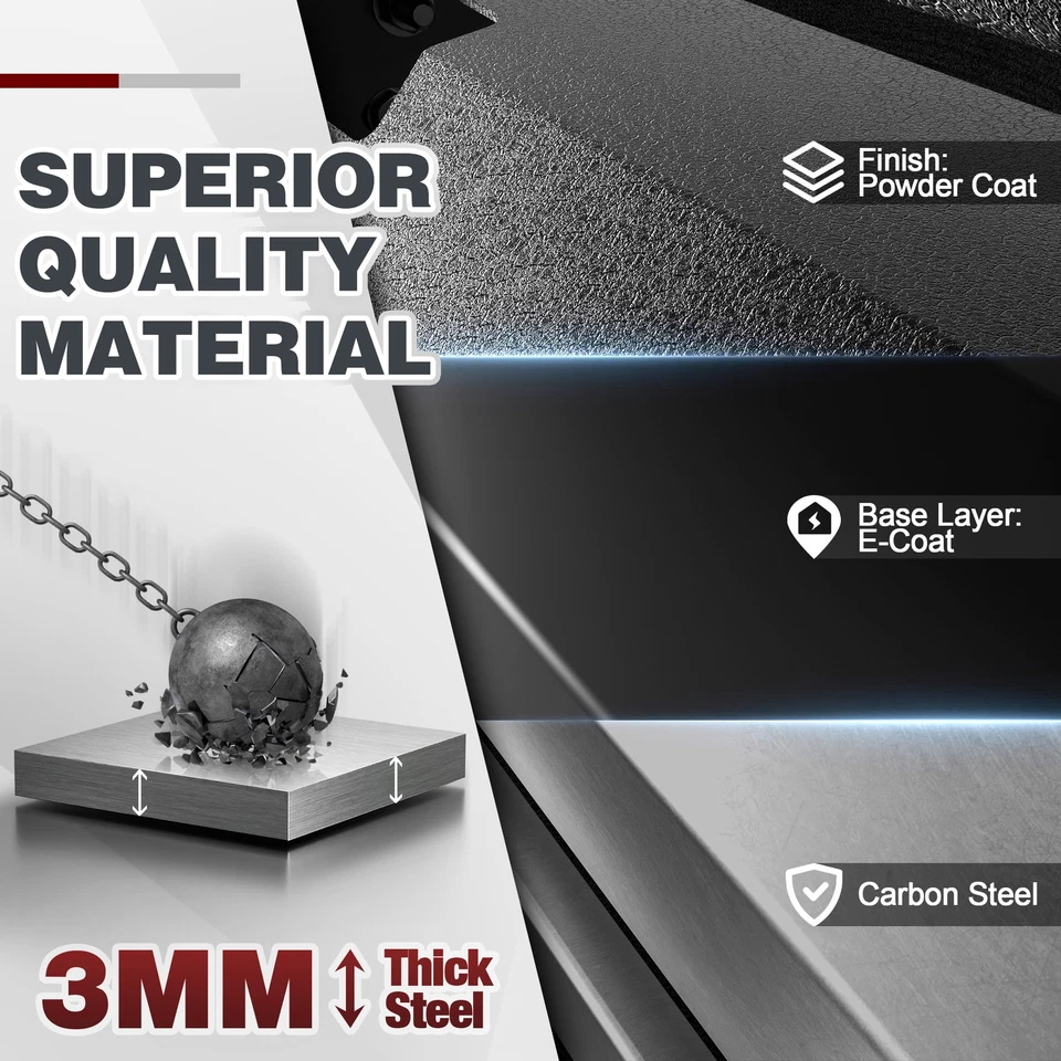 For 2017-2022 F250/F350/F450 Super Duty Crew Cab Roof Rack Hardtop Cargo Basket Foto 4 de 4