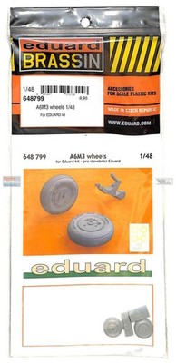 EDU648799 1:48 Eduard Brassin Print - A6M3 Zero Wheels Set (EDU kit)