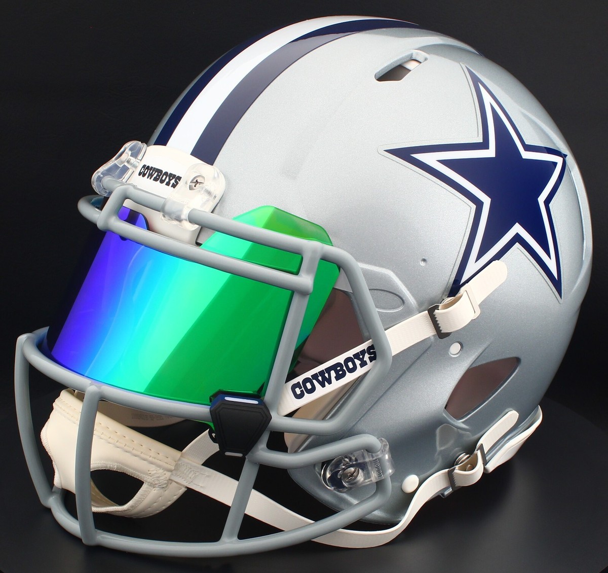 DALLAS COWBOYS NFL Gameday AUTHENTIC Football Helmet w/ Eye Shield Visor