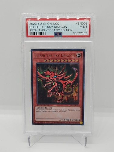PSA 9 MINT Slifer the Sky Dragon LC01-EN002 Legendary Collection Limited Ed