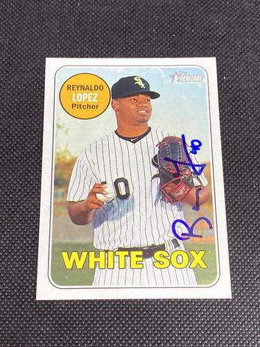 Reynaldo Lopez White Sox Signed Auto Autographed 2018 Topps Heritage Card #296 - Picture 3 of 5