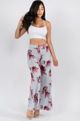 Women's Casual Stretchy Comfy Wide Leg Palazzo Yoga Lounge Pants - Picture 10 of 35