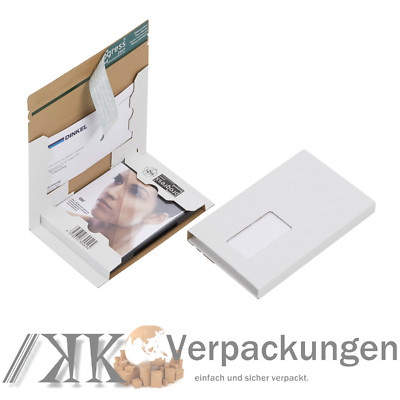 400 DVD-Mailer 192 x 141 mm Fenster links DVD-Versandverpackung Versandkarton  