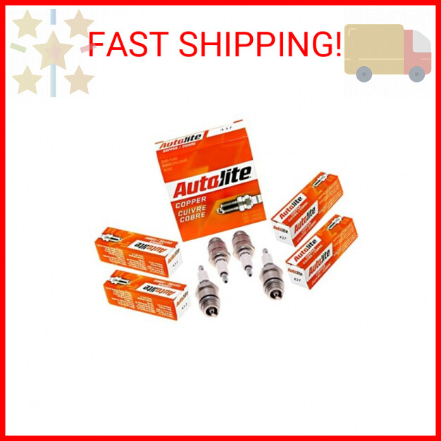 Autolite 437 Copper Non-Resistor Automotive Replacement Spark Plug 1 Pack