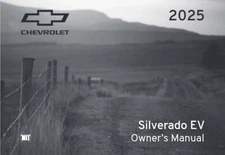 2025 Chevrolet Silverado EV 1500 Truck Owners Manual User Guide