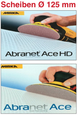 Mirka Abranet Ace HD / Abranet Ace Ø 125 mm - Schleifscheiben Schleifgitter