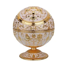 Windproof Ashtray with Lid for Cigarettes Metal Portable Cigar Ashtray Odor E...