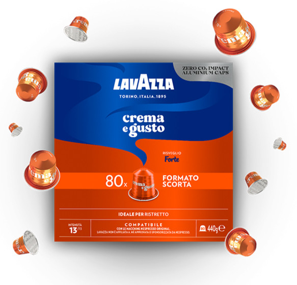 Lavazza Crema e Gusto Forte Nespresso 320 Capsule Alluminio - Must Have