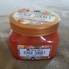 Tree Hut Peach Sorbet Shea Sugar Scrub, 18 oz, Ultra Hydrating Exfoliating New
