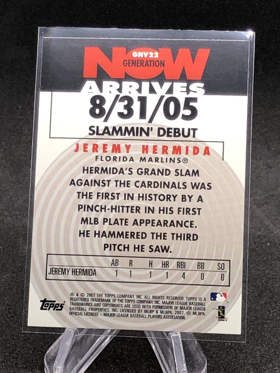 2007 Topps Generation Now Arrives Jeremy Hermida #GNV22 | eBay