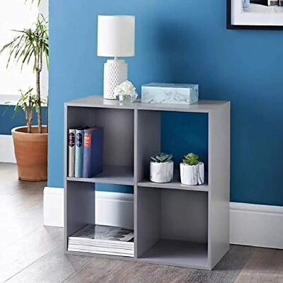 4 Würfel Aufbewahrung Regal Bücherregal Regal Holz Ausstellungseinheit Aufbewahrung Organizer UK