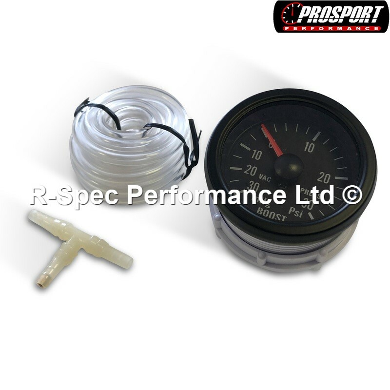 52mm Green Traditional Black Face Turbo Boost Pressure Gauge Kit PSI eBay