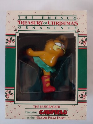 Vintage Garfield Christmas Ornament 1978 Sugar Plum Fairy Nutcracker Excellent