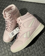 NUEVO Zapatos de baloncesto Reebok para mujer Royal BB4500 Hi Wedge rosa suave talla 8,5