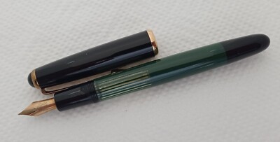 Vintage Black/Green TOZ Penkala Fountain pen with 14k Nib