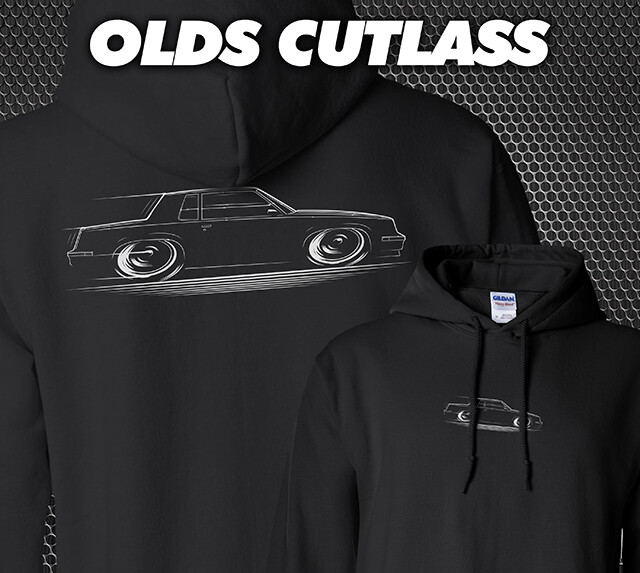 Hoodie Oldsmobile Cutlass 1981 1982 1983 1984 1985 1986 1987 1988 442 Hurst Olds-image