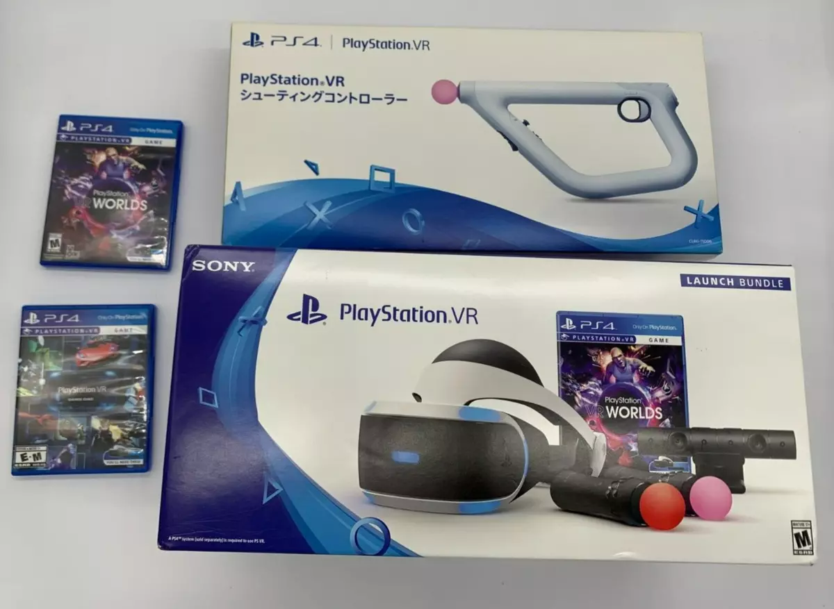 Sony PlayStation VR PSVR PS4 PS5 Virtual Reality Headset Bundle Used Japan