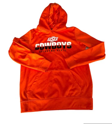 Oklahoma State Cowboys Colosseum Pullover Hoodie Orange Men’s Small Sweatshirt - Image 1 of 4
