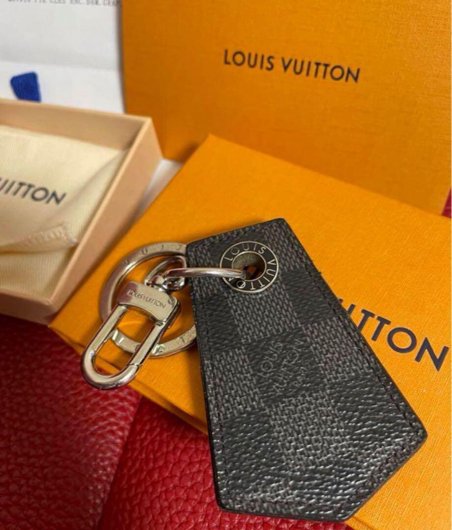 Louis Vuitton Damier Enchape Key Holder M67916 Graphite Anchappe