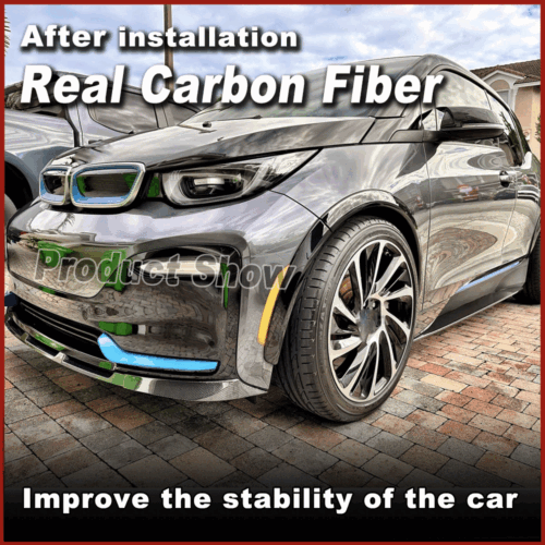 2 uds faldones laterales de carbono accesorios alerón faldones laterales se adapta a BMW i3 2014-2020 - Imagen 2 de 13