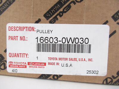 Genuine OEM Toyota Lexus 16603-0W030 Front Drive Belt Tensioner Pulley