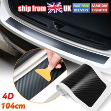 4D Carbon Fiber Car Auto Rear Bumper Protector Corner Trim Sticker Accessories
