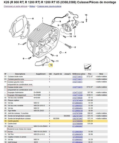 Lot petites pièce électrique et d'alimentation carburant BMW r1200rt - r900rt - Photo 4 sur 6