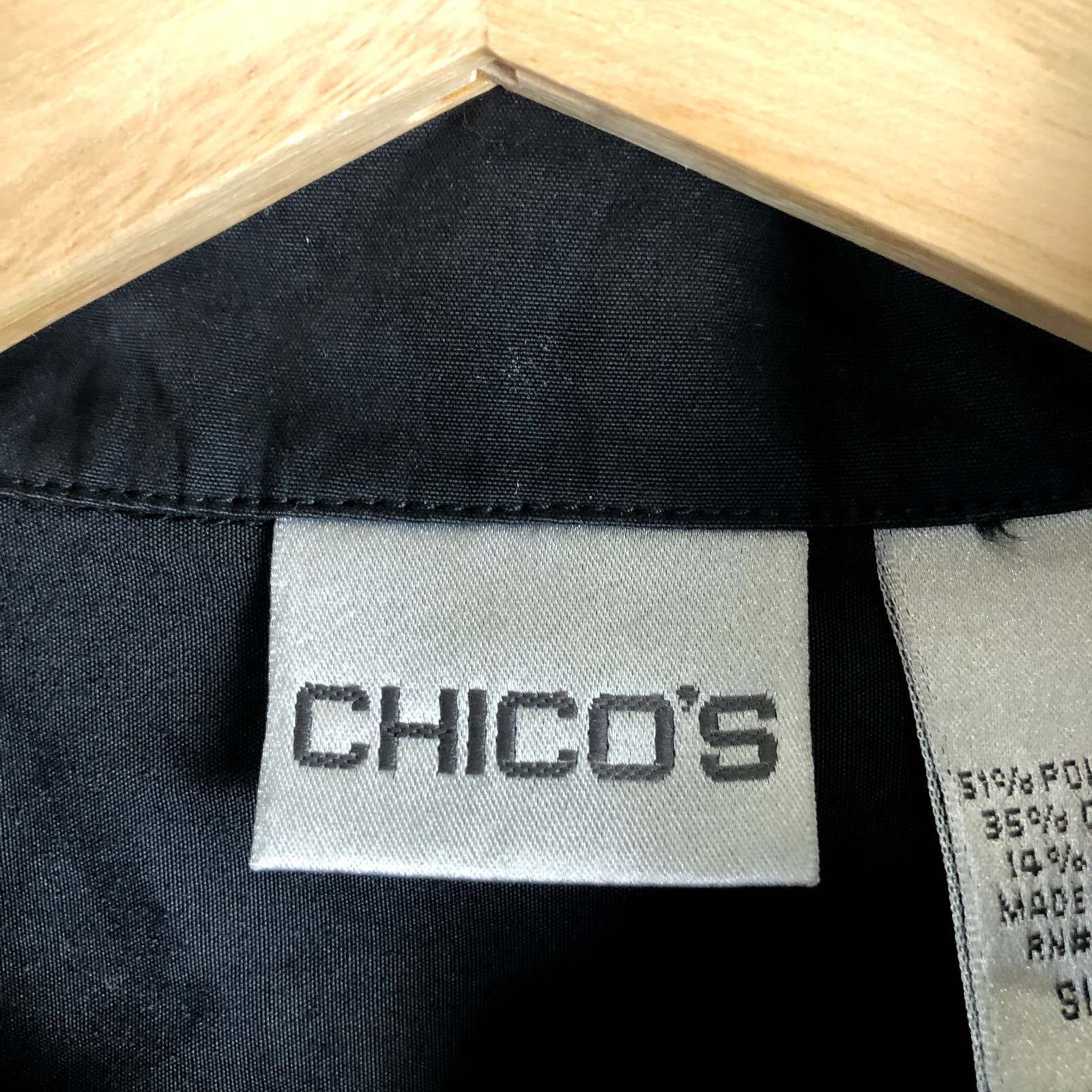 Chicos Jacket Windbreaker Womens Small Chicos 0 B… - image 16